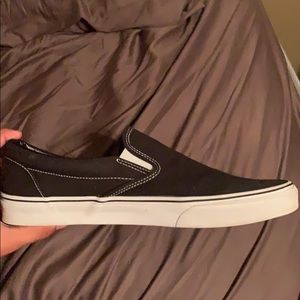 Black Vans Slip-one